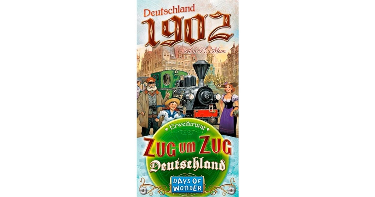 Asmodee Zug um Zug Deutschland: Deutschland 1902, Brettspiel(Erweiterung)