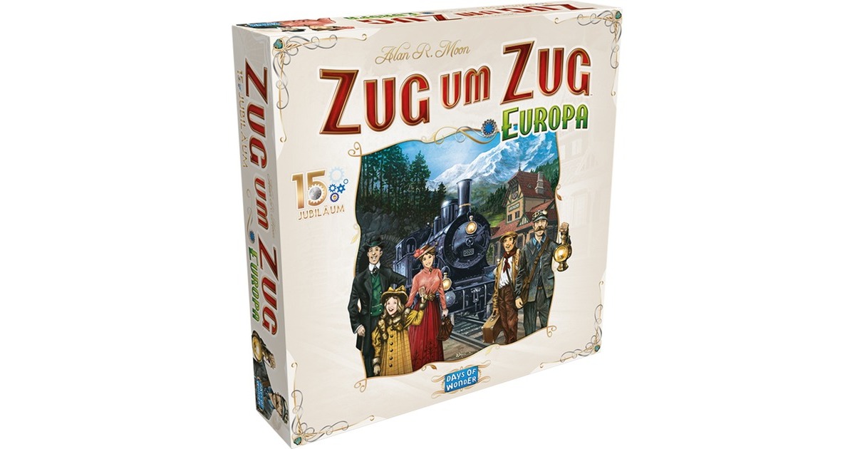 Asmodee Zug um Zug Europa 15 Jahre Edition, Brettspiel Asmodee Zug um Zug Europa 15 Jahre Edition, Brettspiel