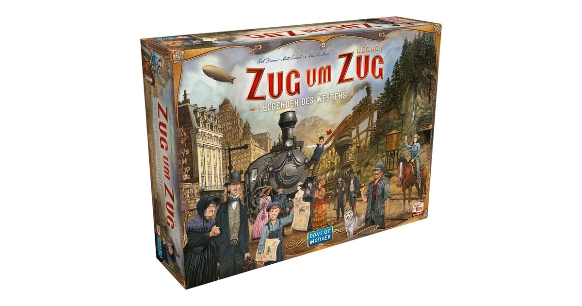 Asmodee Zug um Zug Legacy: Legenden des Westens, Brettspiel Asmodee Zug um Zug Legacy: Legenden des Westens, Brettspiel