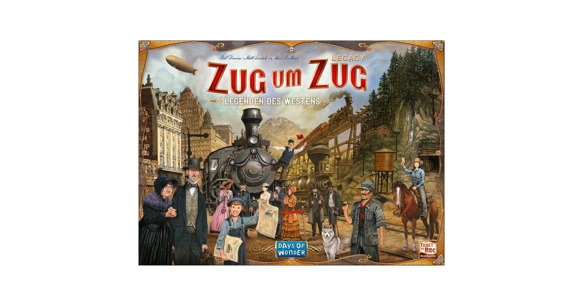 Asmodee Zug um Zug Legacy: Legenden des Westens, Brettspiel