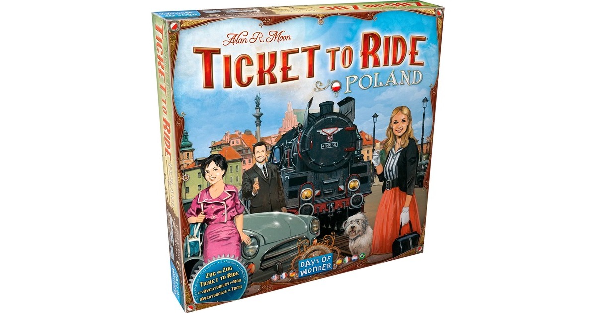 Asmodee Zug um Zug: Polen , Brettspiel(Map Collection 6.5)