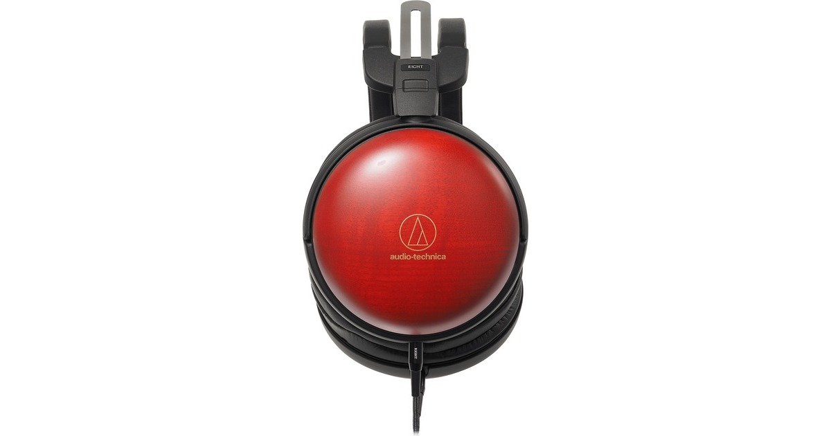 Audio-Technica ATH-AWAS/F, Kopfhörer(schwarz/rot, Klinke)