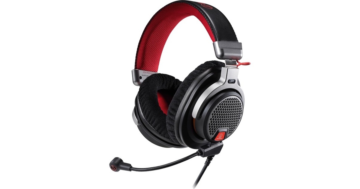 Audio-Technica ATH-PDG1a, Gaming-Headset(schwarz/rot, 3,5 mm Klinke, Outlet)