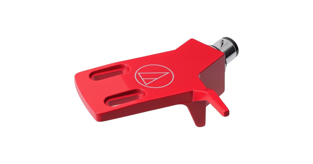 Audio-Technica AT-HS3 RD, Headshell(rot, Optimiert für den Tonarm des AT-LP3-Plattenspielers)