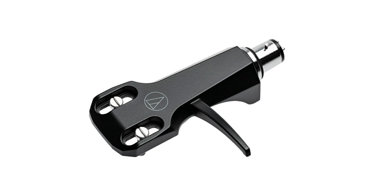 Audio-Technica AT-HS6 BK, Headshell(schwarz, Universelles ½"-Headshell für 4-Pin-Tonarme)