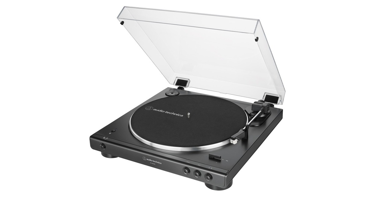 Audio-Technica AT-LP60XBTBK, Plattenspieler(schwarz, Bluetooth, Integrierter Phono-Vorverstärker)