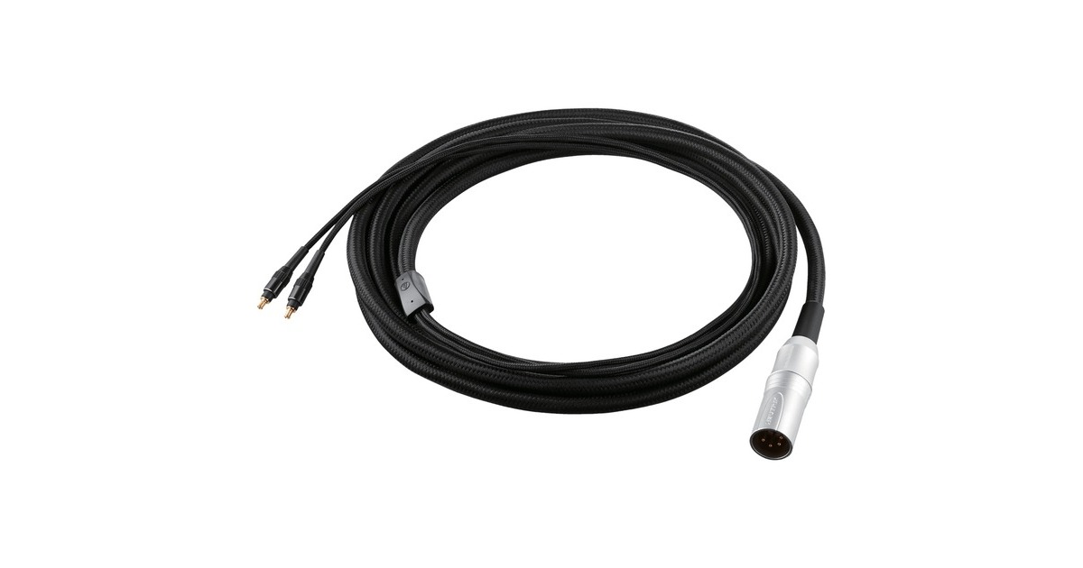 Audio-Technica Kopfhörerkabel AT-B1XA/3.0(schwarz, 3 Meter, abnehmbar, symmetrisch)