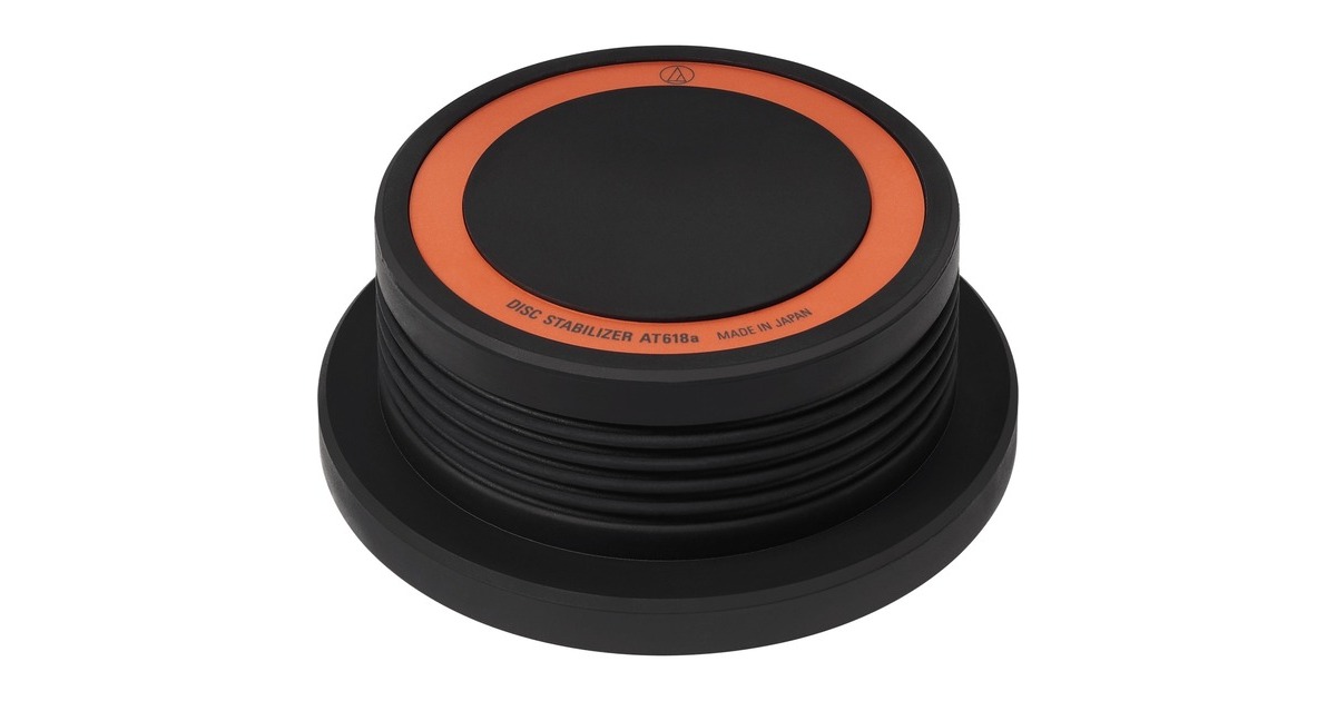 Audio-Technica Plattenbeschwerer AT618a, Befestigung/Montage(schwarz/orange)