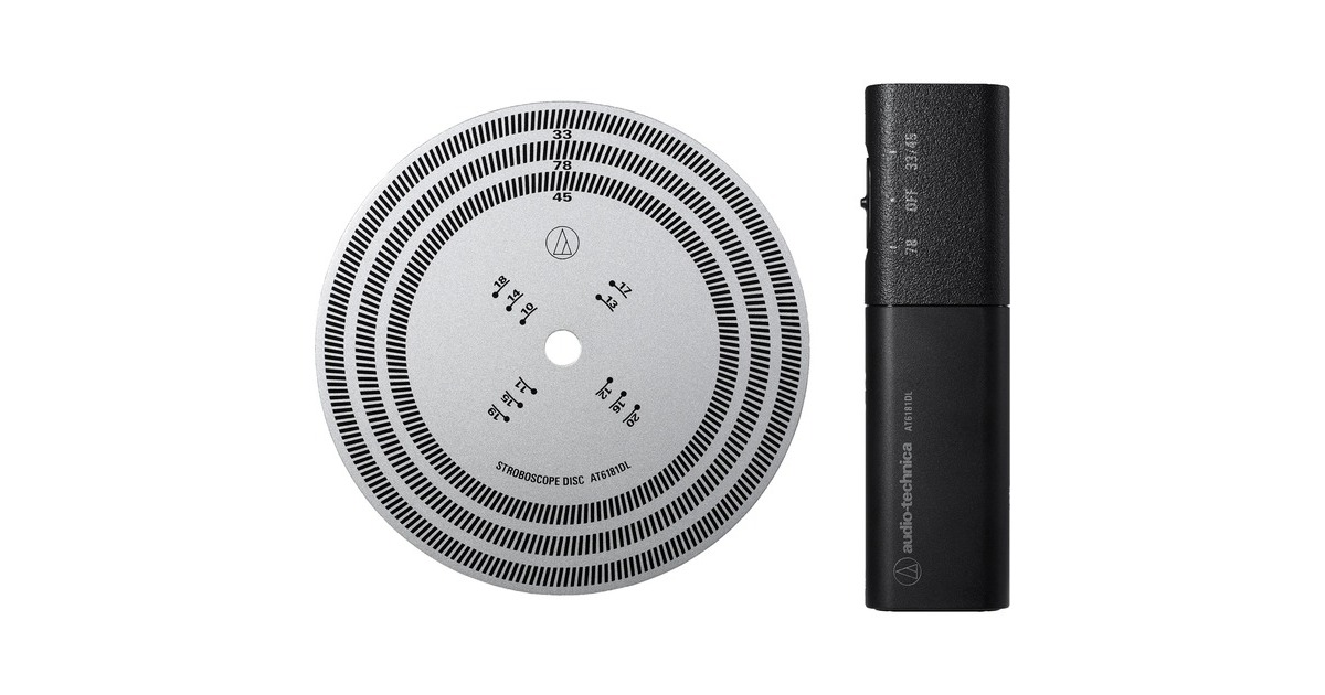 Audio-Technica Stroboskop-Scheibe und Quarz-Blitzlicht AT6181DL, Messgerät Audio-Technica Stroboskop-Scheibe und Quarz-Blitzlicht AT6181DL, Messgerät