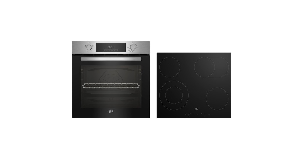 BEKO BBSC1132T0X, Backofen-Set(edelstahl, 60 cm)