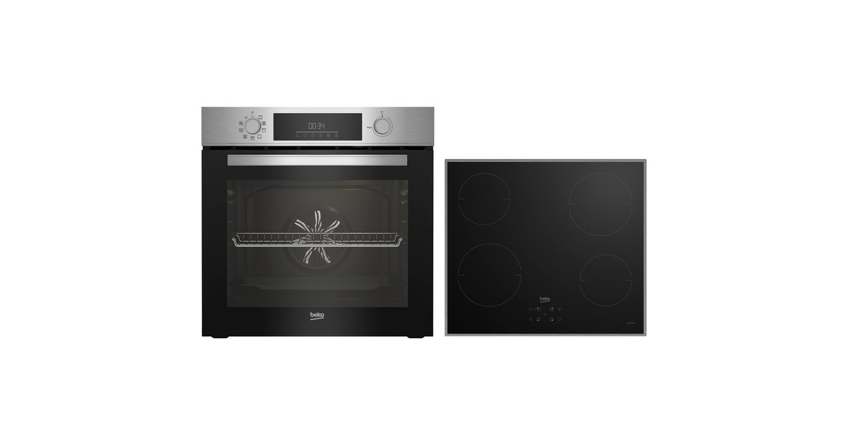BEKO BBSE1134T0XFP, Backofen-Set(edelstahl, 60 cm)