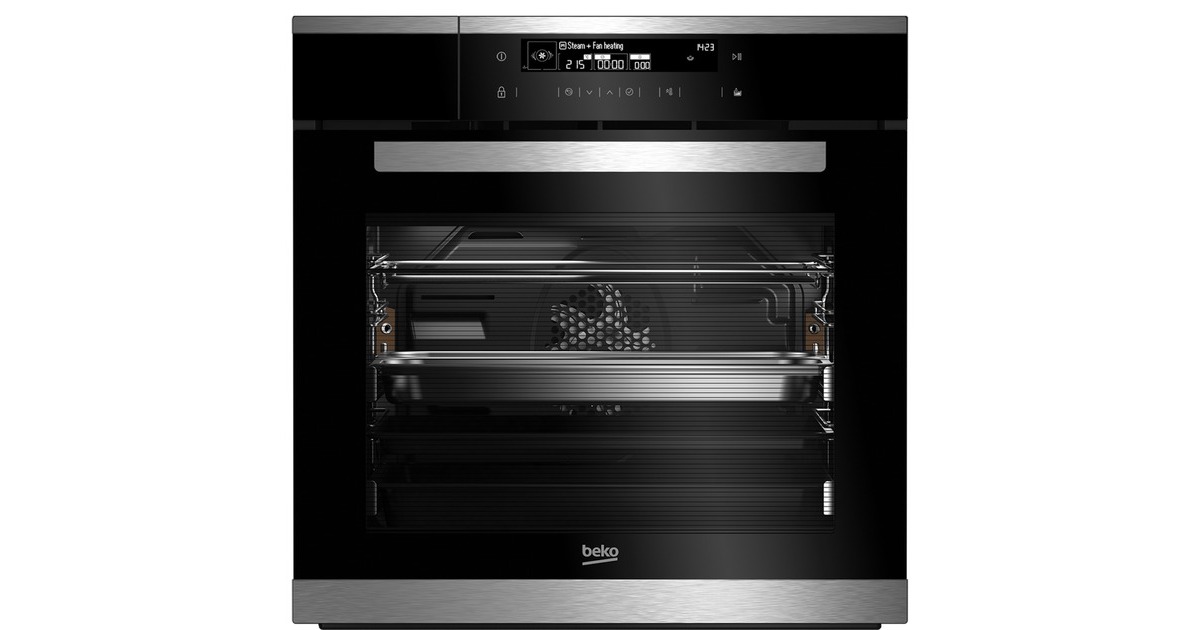 BEKO BIDM15500XDS, Backofen(schwarz/silber, 60 cm)