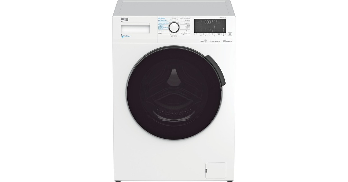 BEKO WDW75141Steam1, Waschtrockner(weiß/schwarz, Outlet)