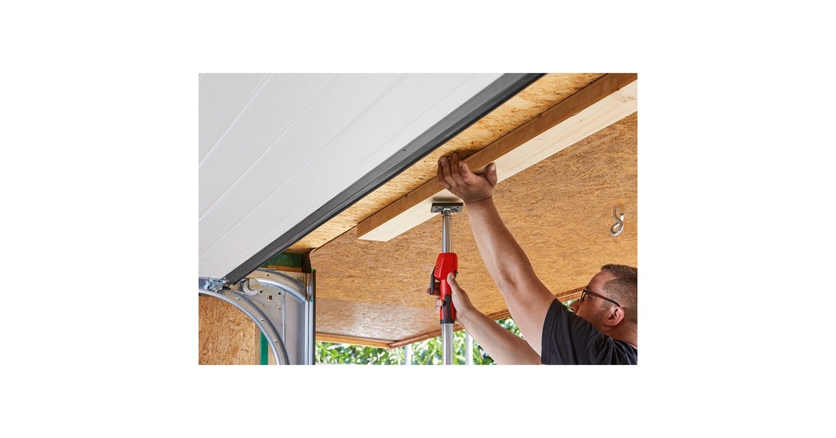 BESSEY Decken-und Montagestütze STE370(silber/rot, 2.070mm - 3.700mm, mit Pumpgriff)