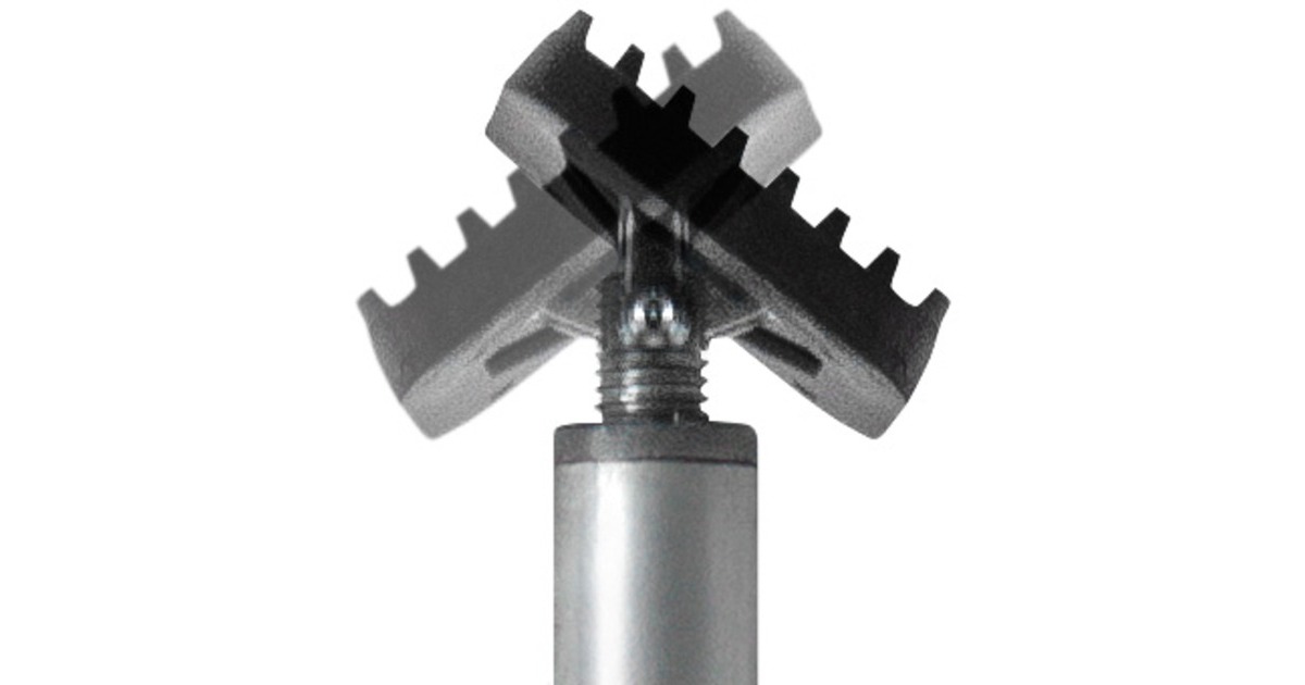 BESSEY Decken-und Montagestütze STE370(silber/rot, 2.070mm - 3.700mm, mit Pumpgriff)