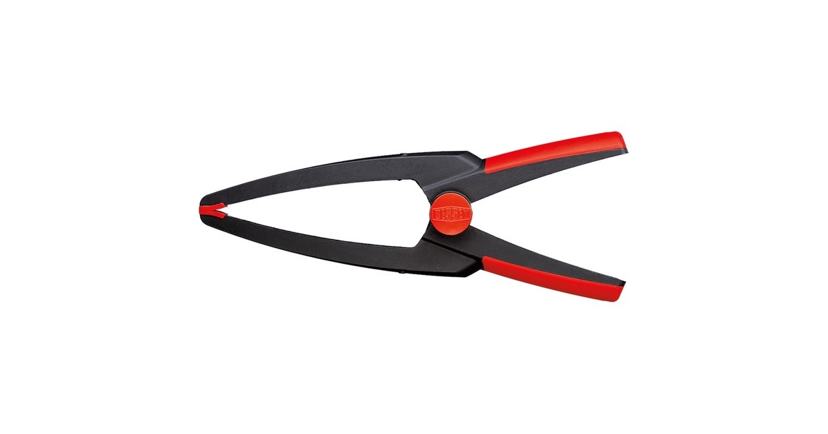 BESSEY Federzwinge Clippix XCL2(schwarz/rot, 55 / 60, lange, spitze Spannarme)