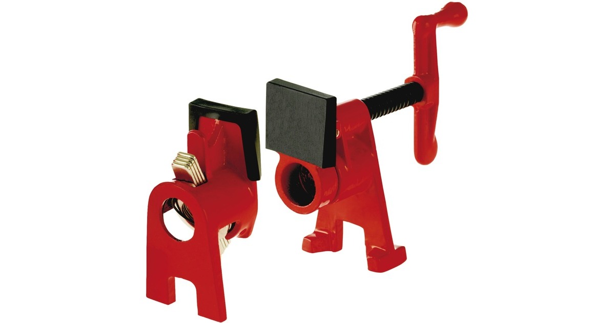 BESSEY Rohr-Schraubzwinge BPC-H12(rot/schwarz, für 1/2"-Rohre)