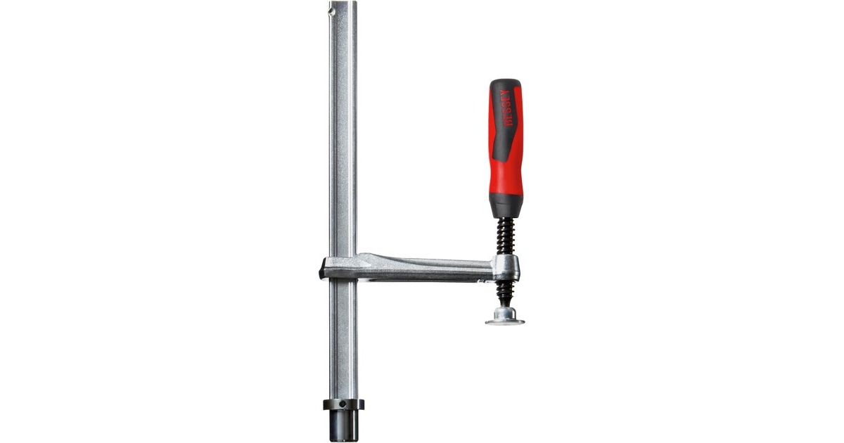 BESSEY Spannelement TW28-30-12-2K, Zwinge(silber/rot, fixe Ausladung)