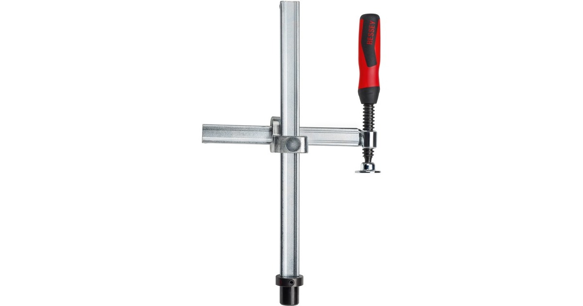 BESSEY Spannelement TWV16-20-15-2K, Zwinge(silber/rot, stufenlos verstellbare Ausladung)