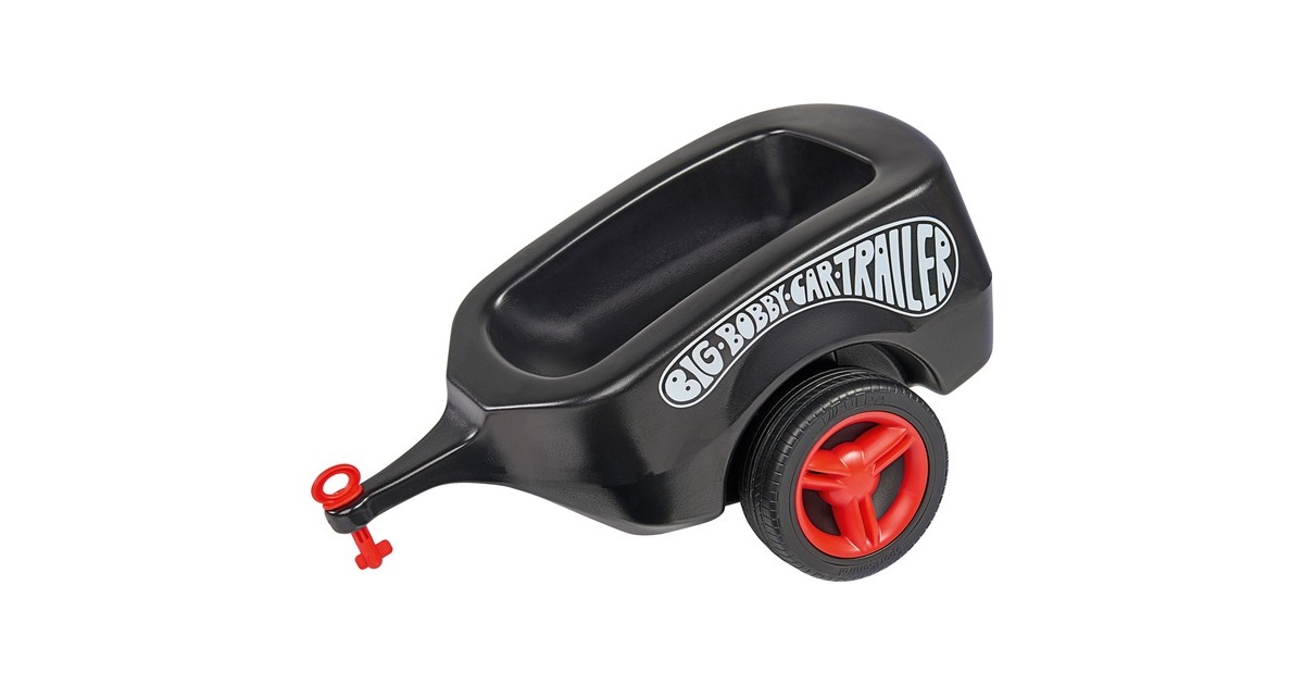 BIG Bobby-Car Anhänger Fulda , Kinderfahrzeug(schwarz/rot)