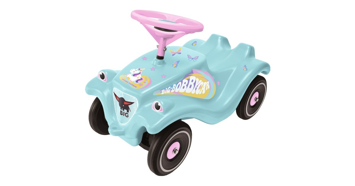 BIG Bobby Car Classic Einhorn, Rutscher(türkis/pink)