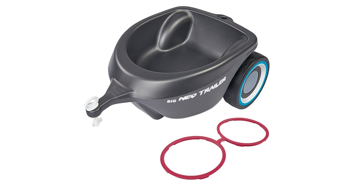 BIG Bobby-Car-Neo Trailer Anthrazit, Kinderfahrzeug(anthrazit, Outlet)