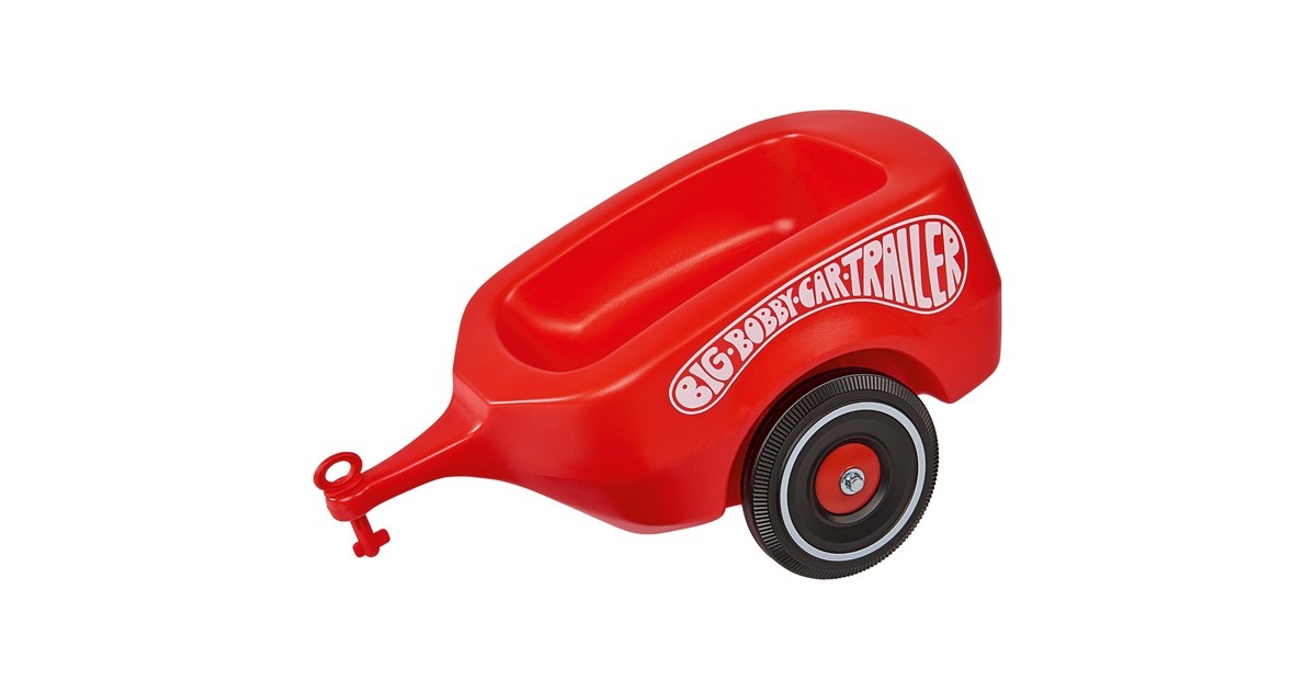 BIG Bobby-Car Trailer, Kinderfahrzeug(rot/schwarz)