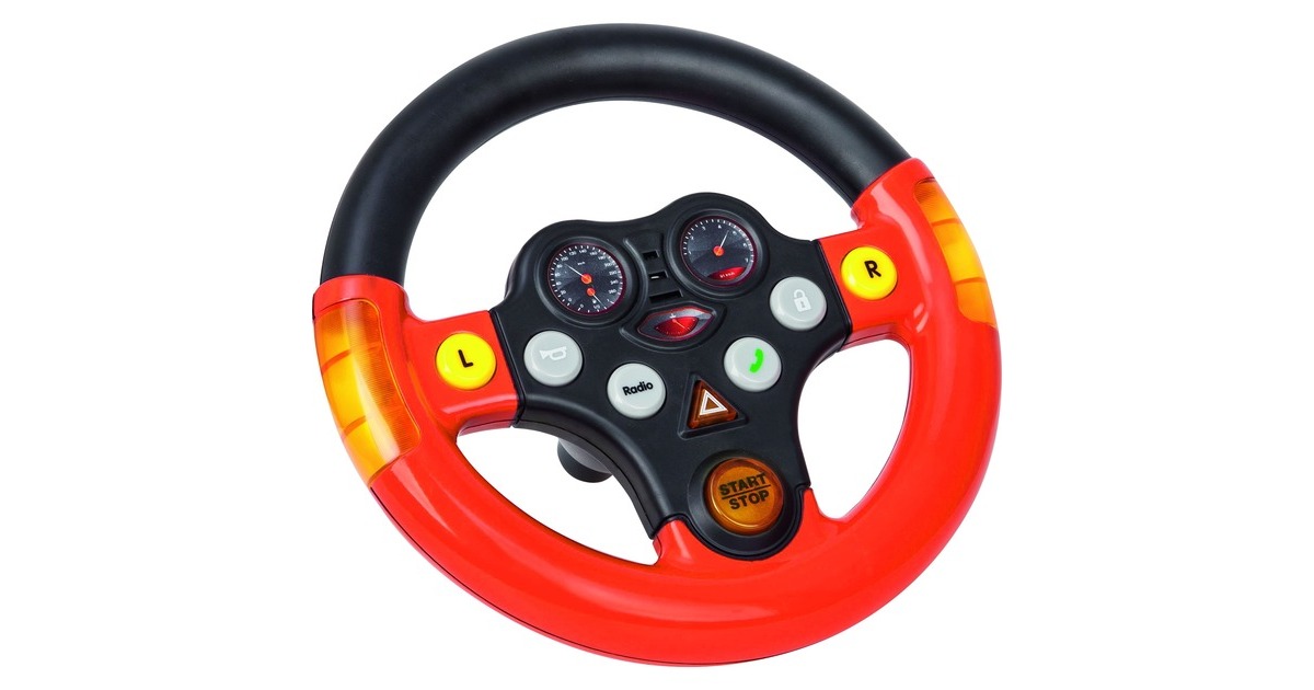BIG Lenkrad Multi-Sound-Wheel(rot/schwarz)