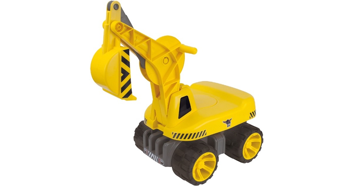 BIG Maxi-Digger, Kinderfahrzeug(gelb/grau)