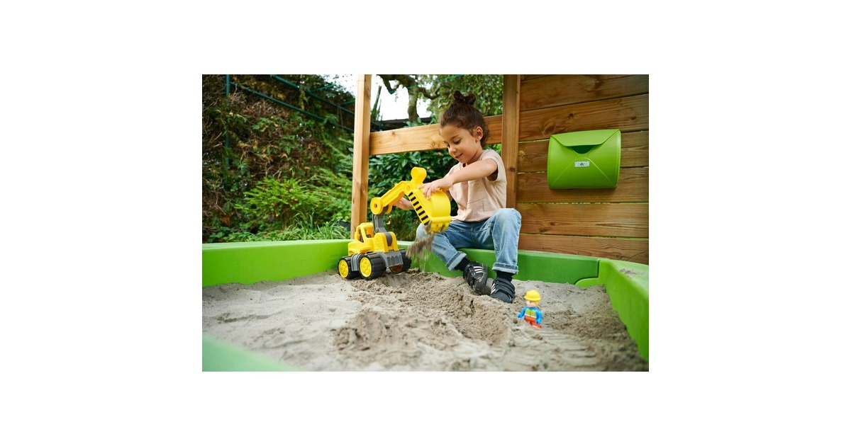 BIG Power-Worker Bagger + Figur, Spielfahrzeug(gelb/grau)