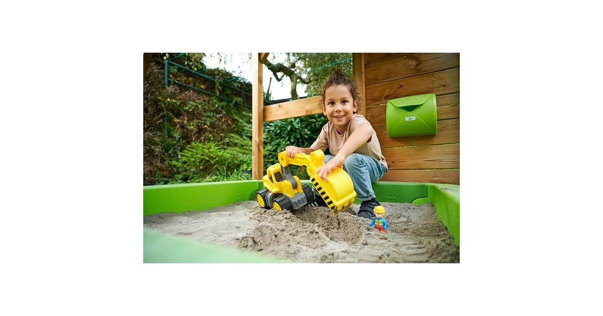 BIG Power-Worker Bagger + Figur, Spielfahrzeug(gelb/grau)
