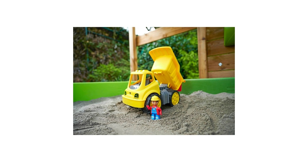 BIG Power-Worker Kipper + Figur, Spielfahrzeug(gelb/grau)