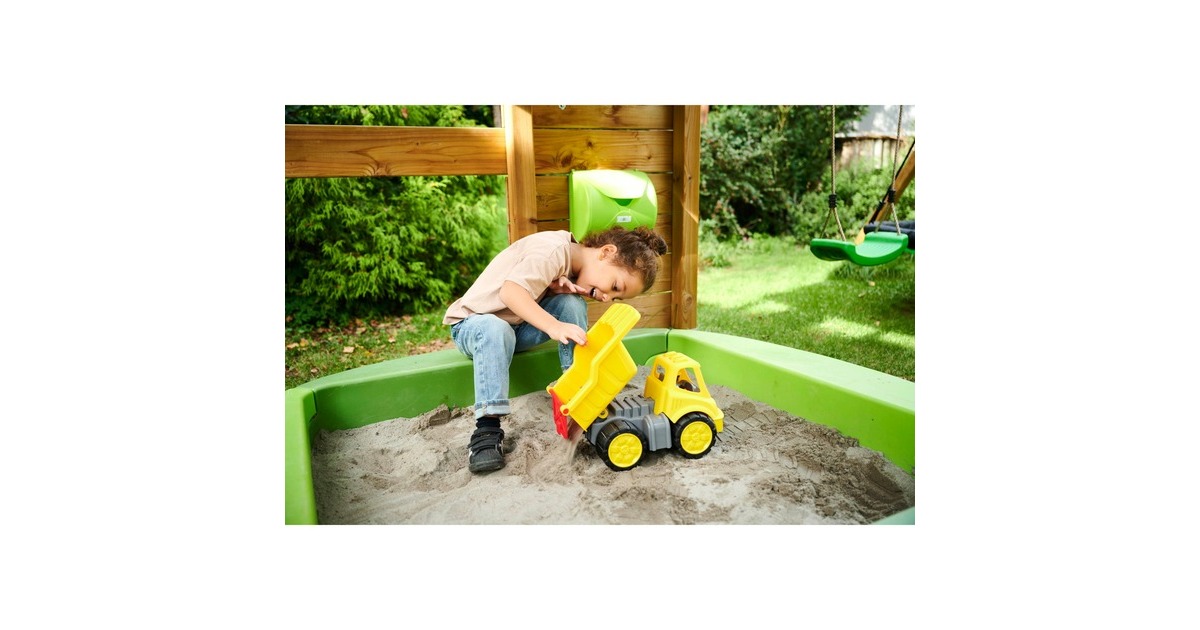 BIG Power-Worker Kipper + Figur, Spielfahrzeug(gelb/grau)