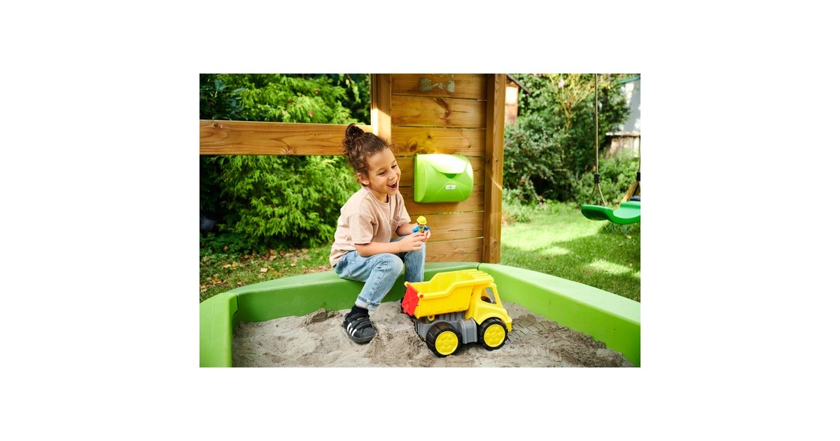 BIG Power-Worker Kipper + Figur, Spielfahrzeug(gelb/grau)