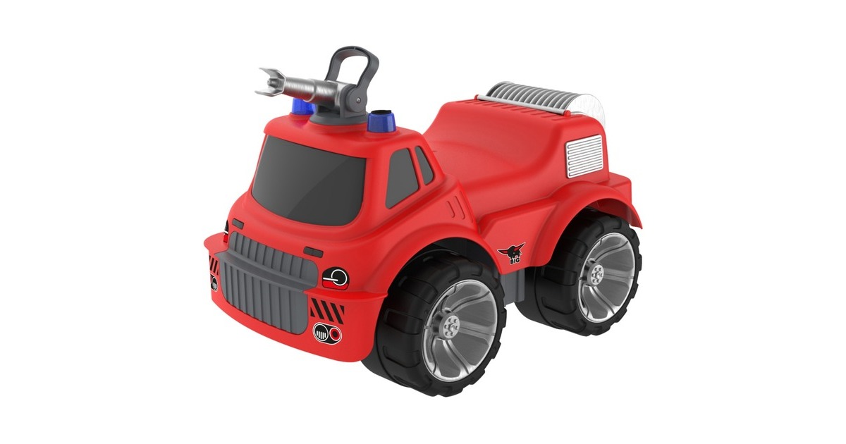 BIG Power-Worker Maxi Firetruck, Rutscher(rot)
