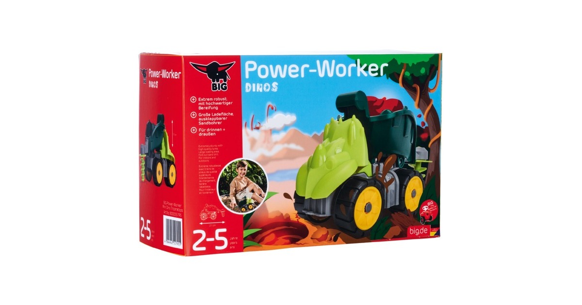 BIG Power-Worker Mini Dino Triceratops, Spielfahrzeug(grün)