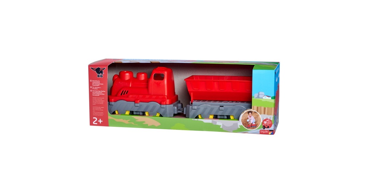 BIG Power Worker Mini Zug mit Waggon, Spielfahrzeug
