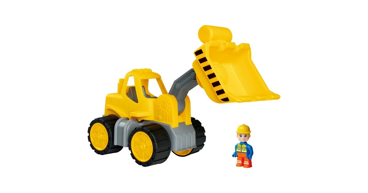 BIG Power-Worker Radlader + Figur, Spielfahrzeug(gelb/grau)
