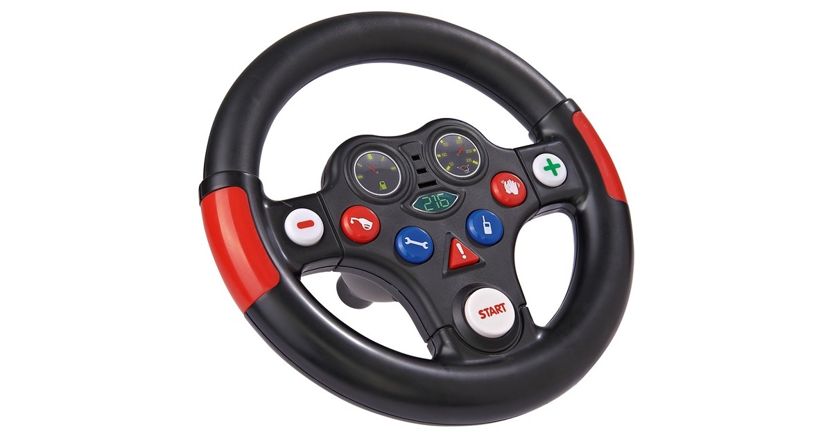 BIG Racing Sound Wheel, Austausch-Lenkrad(schwarz/rot)