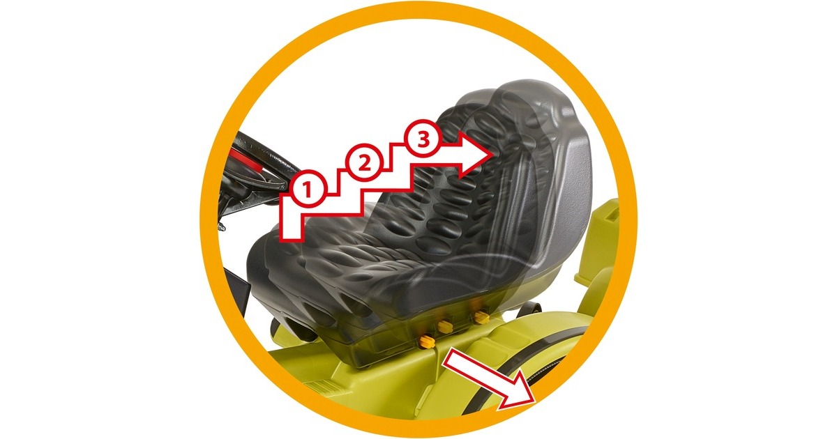 BIG Traktor CLAAS Celtis mit Anhänger , Kinderfahrzeug(hellgrün)