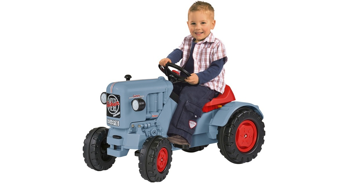 BIG Traktor Eicher Diesel ED 16, Kinderfahrzeug(grau/rot)