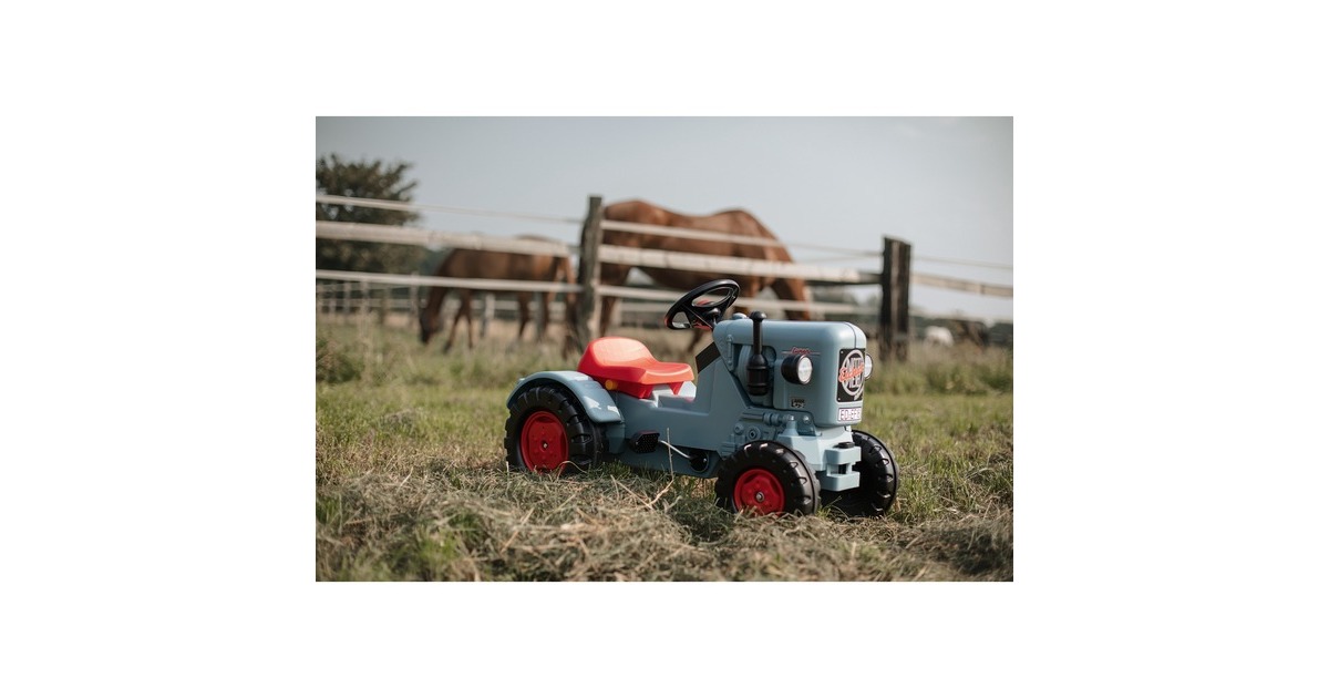 BIG Traktor Eicher Diesel ED 16, Kinderfahrzeug(grau/rot)