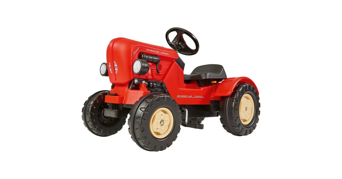 BIG Traktor Porsche Diesel Junior, Kinderfahrzeug(rot)