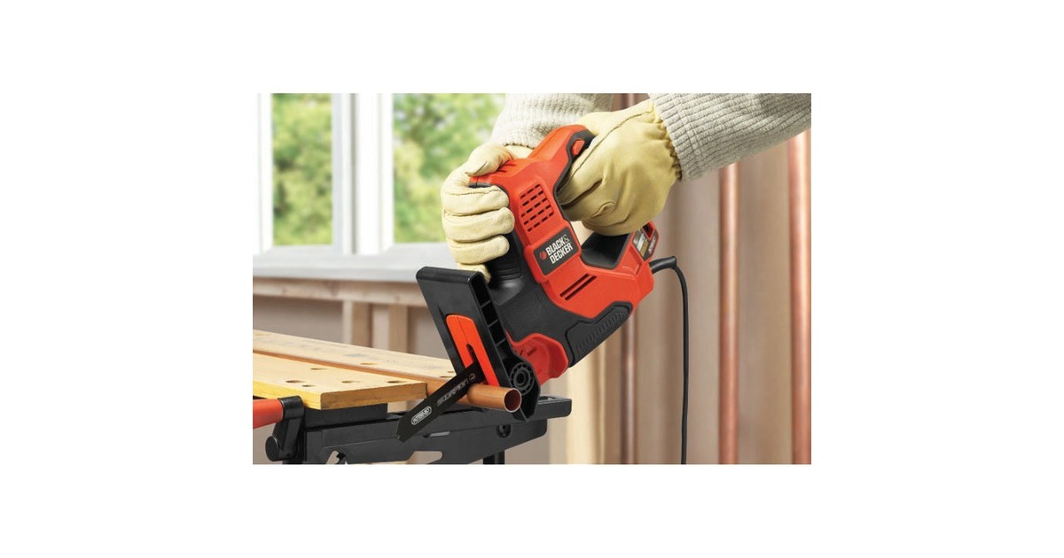 BLACK+DECKER 3-in-1 Autoselect Universalsäge Scorpion RS890K, Stichsäge(orange, Koffer, 500 Watt)
