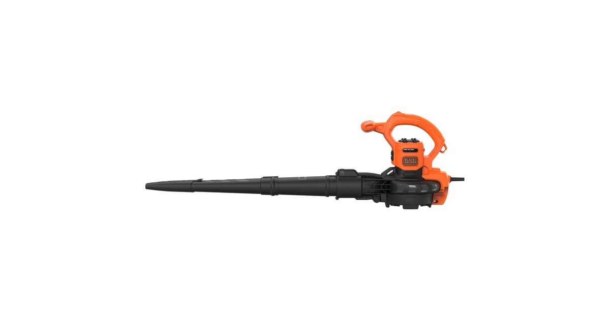 BLACK+DECKER 3-in-1 Elektro-Laubsauger BEBLV290-QS, Laubsauger/Laubbläser(schwarz/orange, 2.900 Watt)