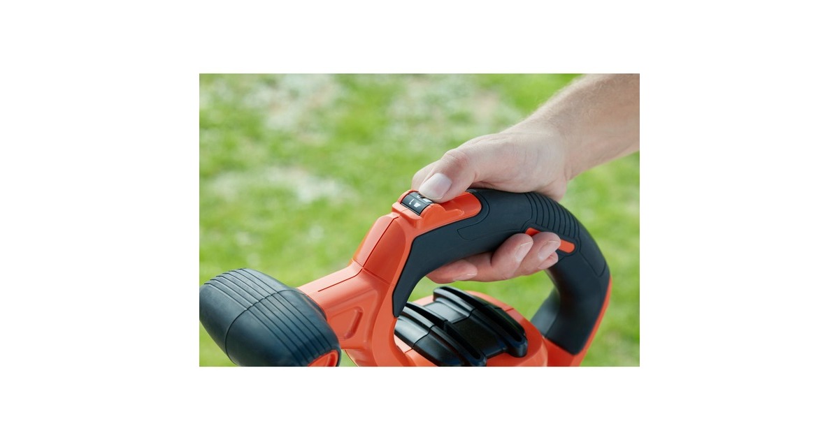 BLACK+DECKER 3-in-1 Elektro-Laubsauger BEBLV300-QS, Laubsauger/Laubbläser(schwarz/orange, 3.000 Watt)