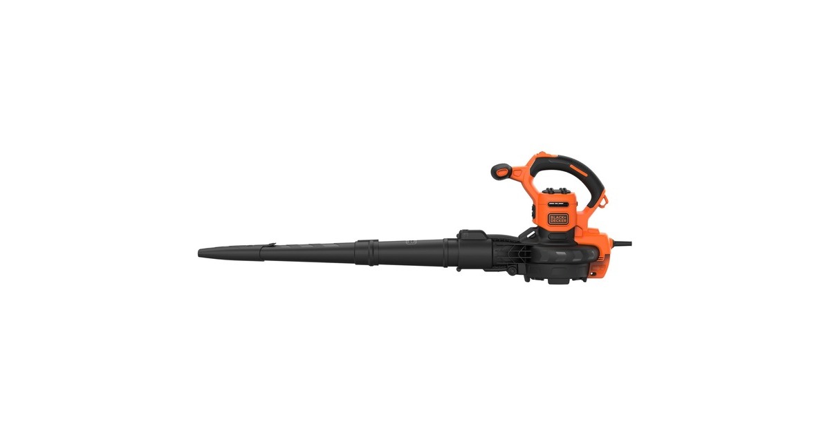 BLACK+DECKER 3-in-1 Elektro-Laubsauger BEBLV300-QS, Laubsauger/Laubbläser(schwarz/orange, 3.000 Watt)
