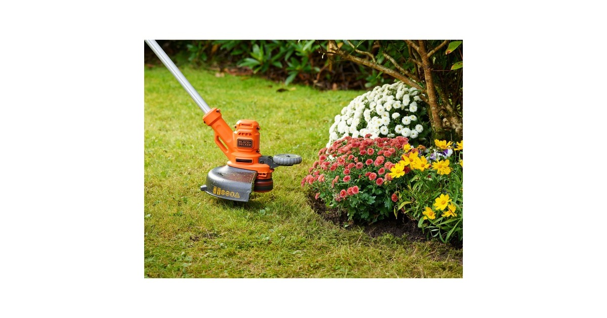 BLACK+DECKER 3-in-1 Multi-Trimmer Set BESTA530CM-QS, Rasentrimmer(orange/schwarz, 550 Watt, inkl. Mäher-Chassis)