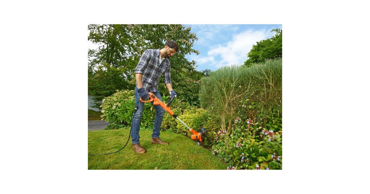 BLACK+DECKER 3-in-1 Multi-Trimmer Set BESTA530CM-QS, Rasentrimmer(orange/schwarz, 550 Watt, inkl. Mäher-Chassis)