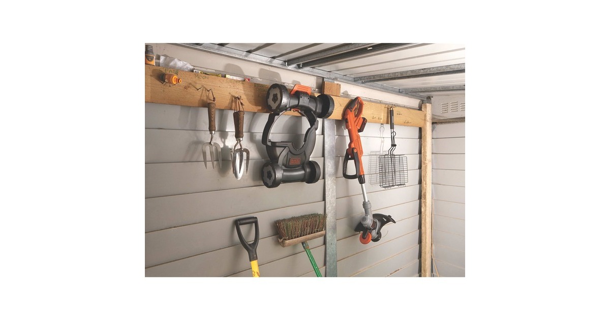 BLACK+DECKER 3-in-1 Rasentrimmer STC1820CM, 18Volt(orange/schwarz, Li-Ionen Akku 2,0Ah)